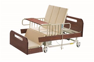 Rotating electric nursing bed-