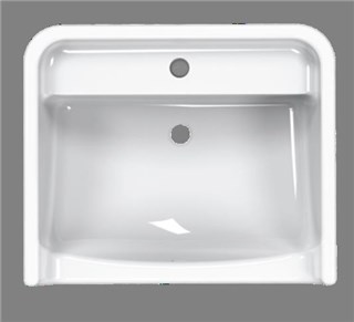 Semi-embedded washbasin-