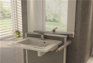 Electric lift washbasin-